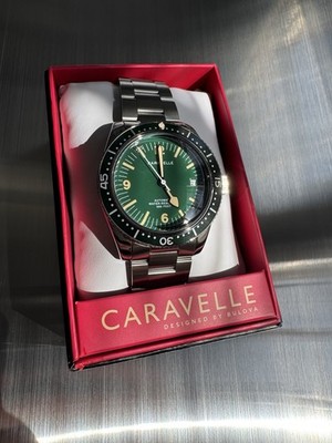 Caravelle by Bulova Sea Hunter Automatic Watch - 39mm, Green Dial