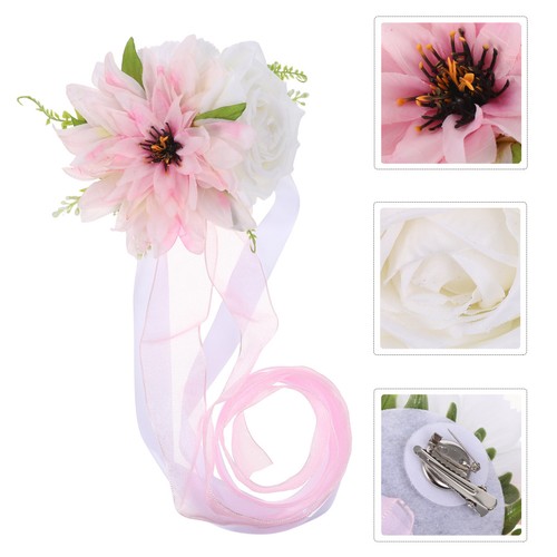 Corbatas para cortinas de flores: corbatas para cortinas de flores artificiales - silla de boda - Imagen 17 de 18