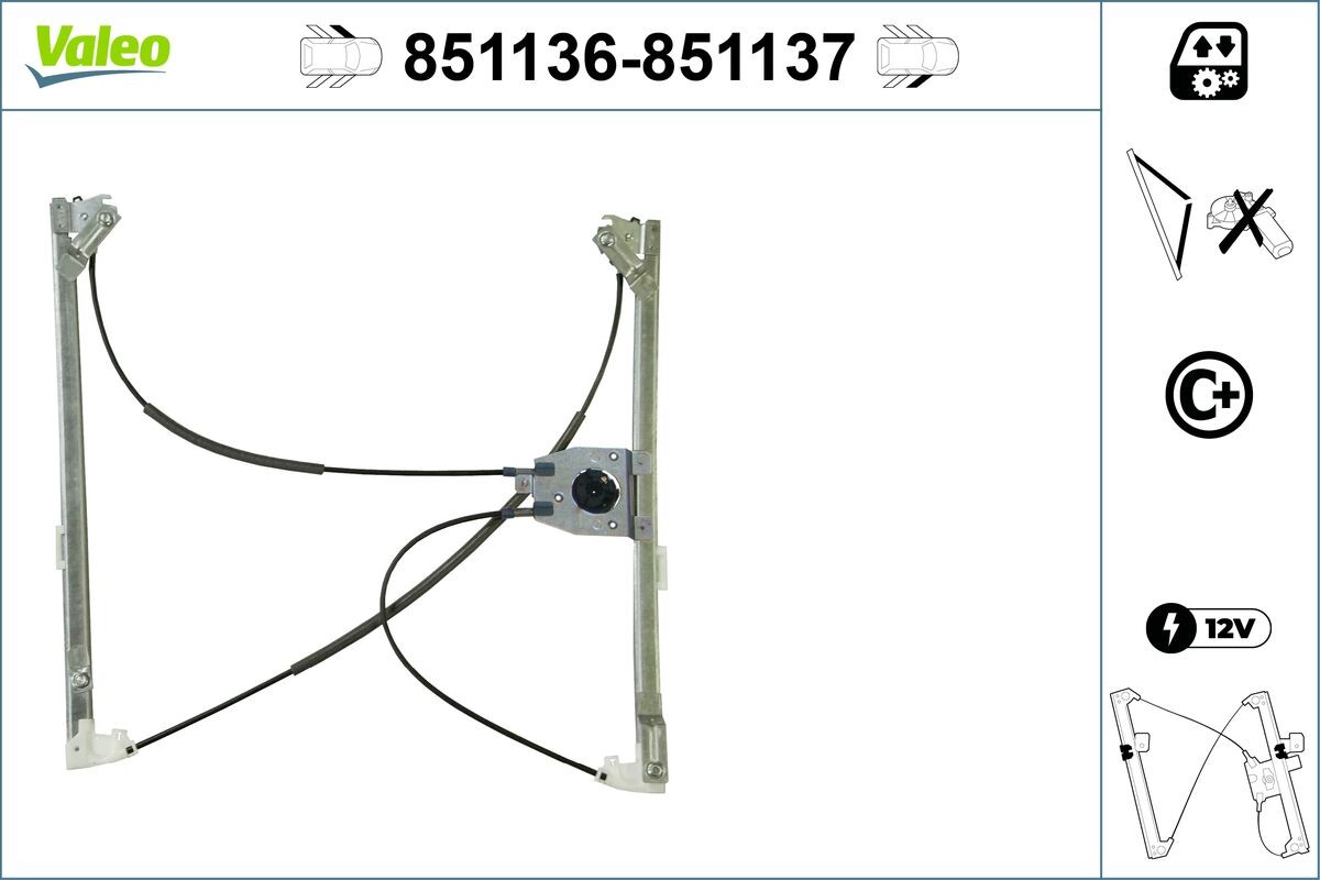 VALEO-OE 851136-OE Window Regulator for RENAULT