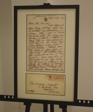 MAMIE EISENHOWER Signed Handwritten Letter Framed - JSA Letter of Authenticity
