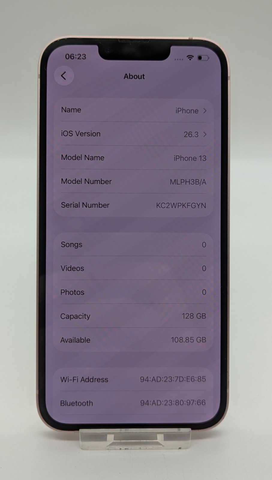 Apple iPhone 13 128GB Pink Unlocked Face ID Working Smartphone (B) image 3