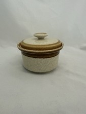 Mikasa Stone Manor F5800 Sugar Bowl With Lid Tan Speckle New Never Used