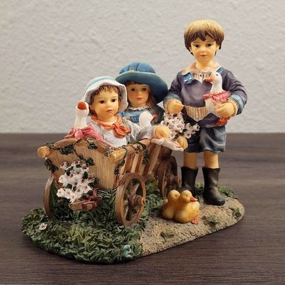 Leonardo Collection Carting Companions Christine Haworth Crisalis Figurine VTG