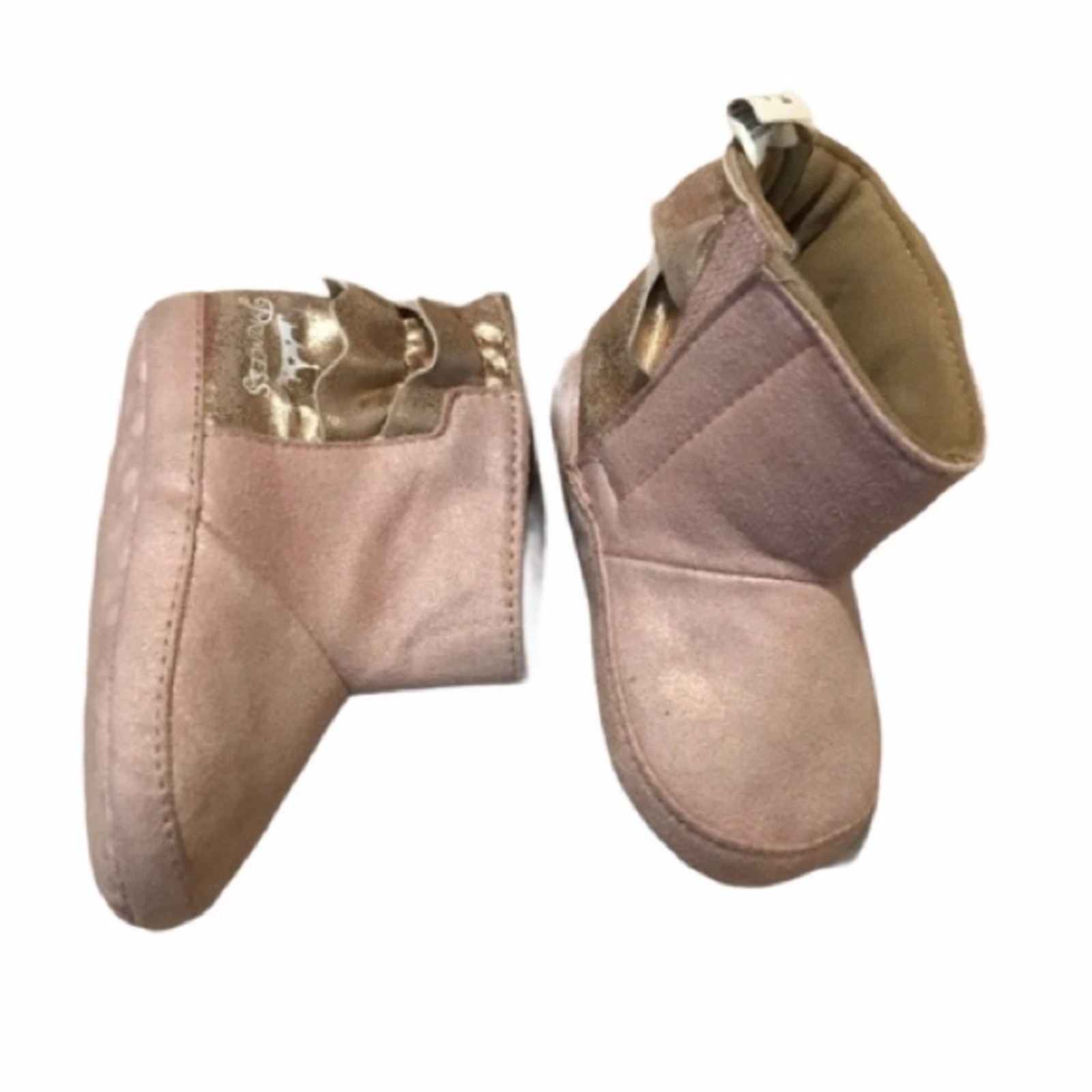 PANTOFOLA D’ORO Stivaletti Disney Princess suola morbida rosa e oro