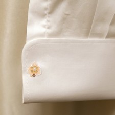 3 Pairs Women Rhinestone Button Cover with Fake Pearl - Detachable Flower