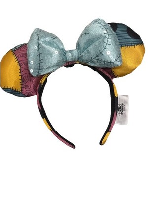 Disney Parks Sally Minnie Ears Nightmare Before Christmas Blue Bow Headband