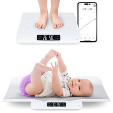 Smart Bluetooth Baby Scale 0.01lb Accuracy Infants Toddlers Greater Goods Wiggly