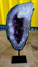 Statement Piece Amethyst On Stand Grade A Brazilian Import New 1.6kg Geode Druze