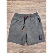 Spyder Active Boys Large Gray Athletic Shorts Drawstring Athleisure