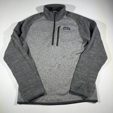 Patagonia Better Sweater 1/4 Zip Fleece Men  s Small Gray Pullover Jacket