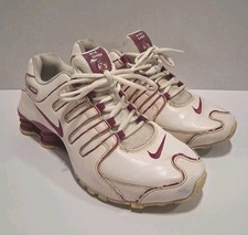 Nike Shox NZ White Rave Pink Womens Size 8 Running Shoes 314561-196 Y2K