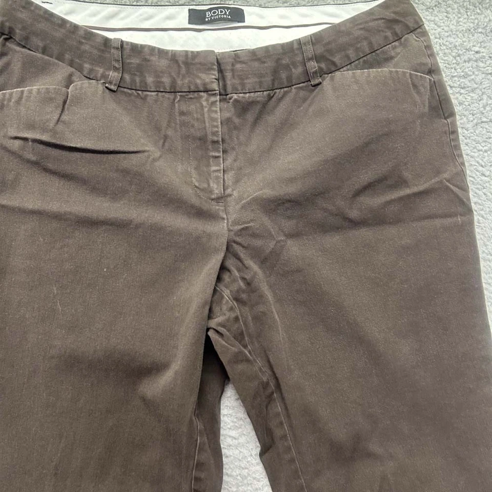 Body By Victoria Pants Womens Size 12 32X33 Chico Straight Brown - Image 3 of 4