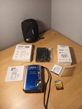 Olympus Tough TG-610 Blue 14MP Digital Camera with Charger  SD Card Working 
