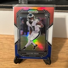 2022 Panini Prizm - Rookies Red White & Blue Prizm #399 Nakobe Dean (RC)