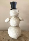 Vintage Christmas SNOWMAN Cotton and Mica FIGURE — photo 4