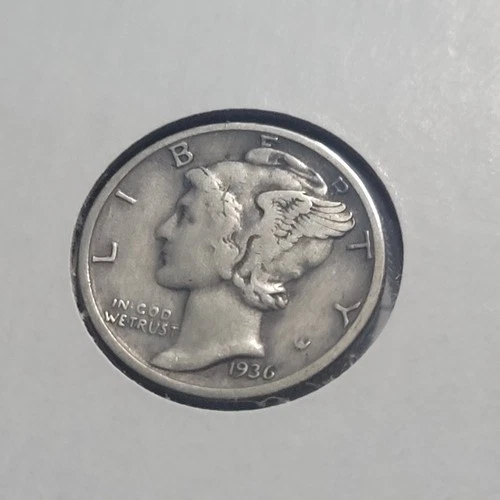 1936-S MERCURY DIME (FINE)