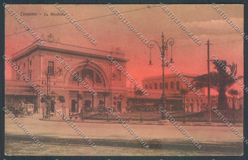 Livorno Città Stazione cartolina ZB5033