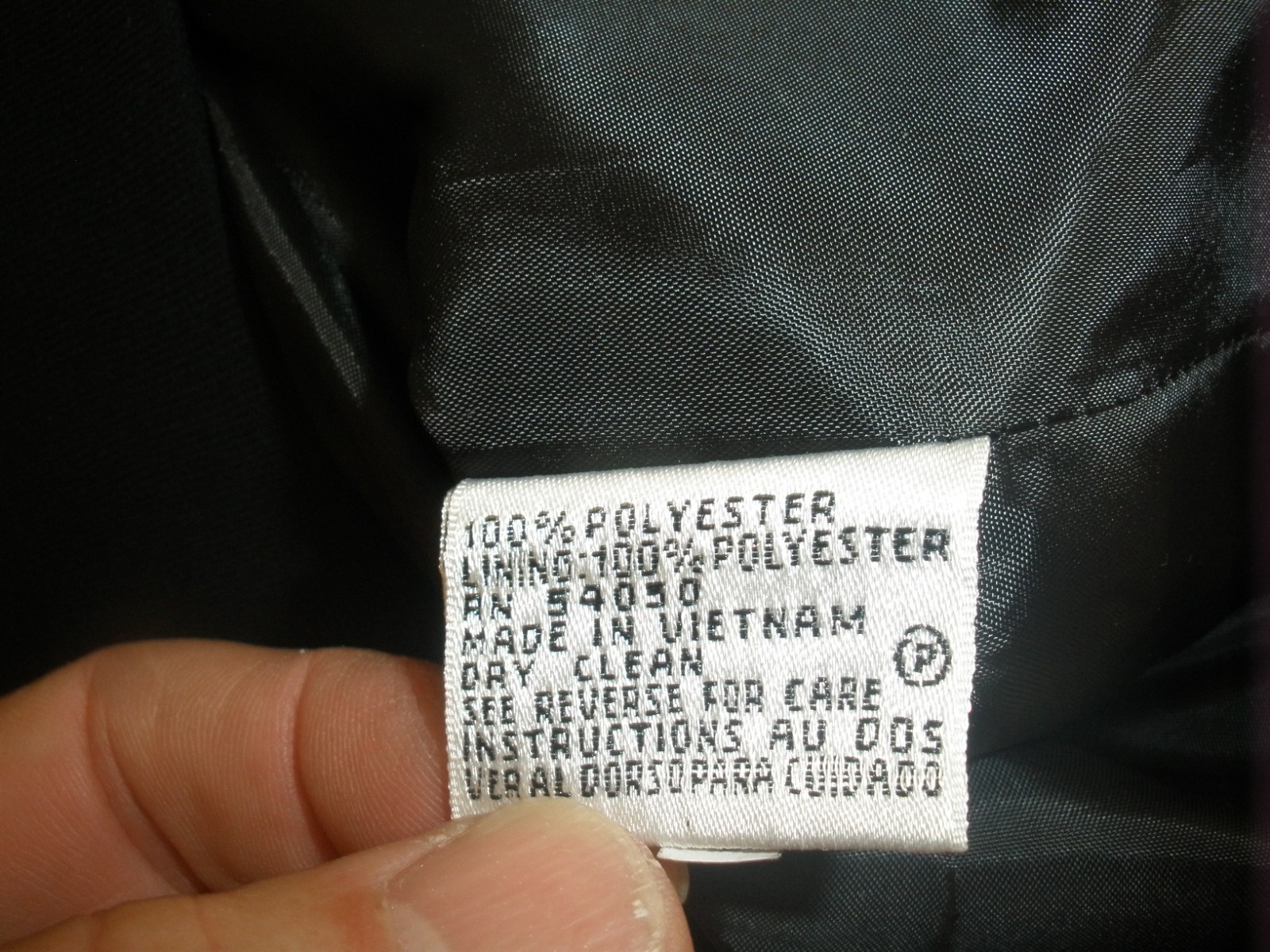 Vintage Women's 2 pc.Skirt Suit Black 16 Le Suit (T103)