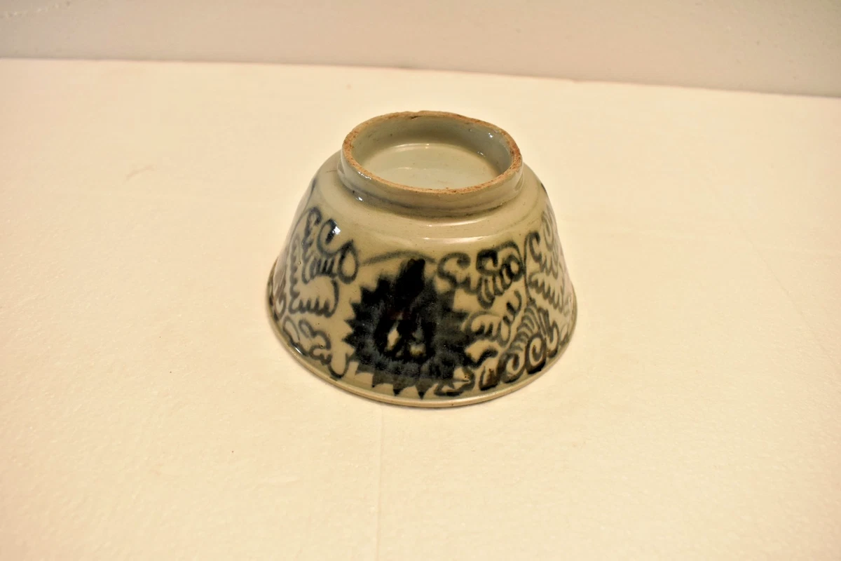 蓝色陶瓷1900-1940 中国古董碗| eBay