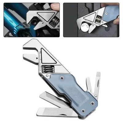 6-in-1 Adjustable Wrench Multitool Compact