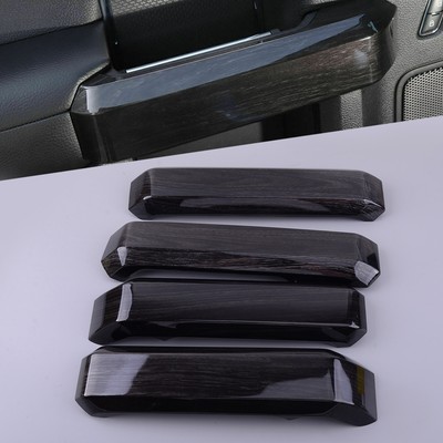 Schwarz Holz Innen Türgriffabdeckung Blende 4pc/Satz passt für Ford F150 2015-19