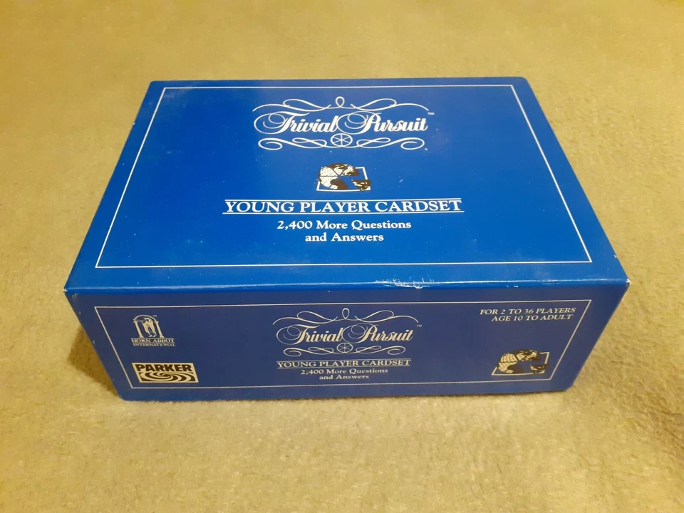 TRIVIAL PURSUIT YOUNG PLAYER CARDSET 2400 MORE QUESTIONS  AND ANSWERS PARKER - Image 2 of 4