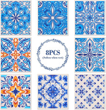 8 Pack Swedish Dish Cloths for Kitchen Reusable, Cellulose Sponge Cloths Swedish