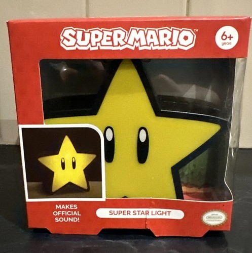 Super Mario Night Light Star Lamp Makes Official Sound Plus Plush - Picture 5 of 10