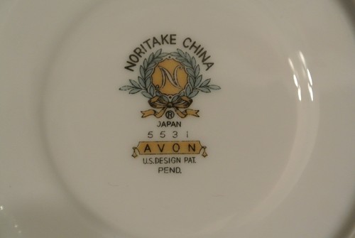 Set of 4 NORITAKE China AVON 5531 Pattern Tea/Coffee Cups and Saucers - Picture 16 of 16