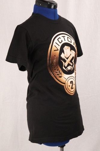 Hunger Games T-Shirt S Black District 2 Victor Seal Graphic Movie Promo Tee VTG - 第 6/13 張圖片