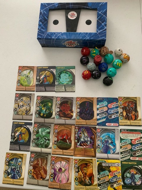 Bakugan Battle Brawlers 15 Figures & 21 Card Lot with Box ...