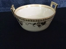 NIPPON DOUBLE HANDLED BOWL HAND PAINTED EEUC