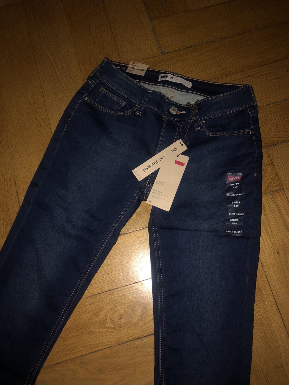 Jean Femme Escondido Capo Campione Bleu Foncé Taille 33 - Neuf Avec étiquettes, Made In Italy