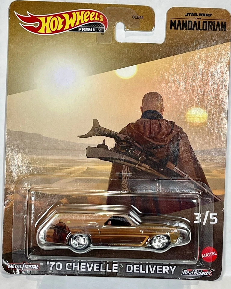 Hot Wheels Premium Star Wars Mandalorian 1970 2022 Chevelle Real Rider Metal 3/5 Foto 2 de 4
