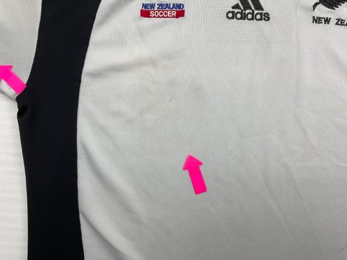 RARE Adidas New Zealand 2001 Vintage Home Soccer Jersey Football Shirt Size L - Picture 7 of 22
