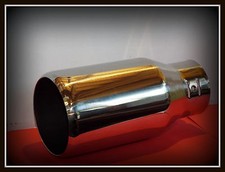 Diesel Stainless Steel Bolt On Exhaust Tip 4 Outlet - 3 Outlet - 8 Long