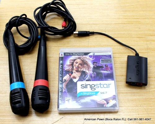 Singstar + SingStore Vol 2 With Microphones PS3 PlayStation 3 Game