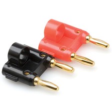 Hosa BNA-100 Connector, Dual Banana, 2 pc