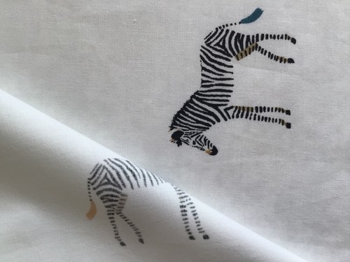 2 * FQ 50cm Square Bundle Sophie Allport ZSL Zebra / White & dot Lightweight new - Picture 5 of 11