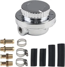 1-6 PSI Universal Adjustable Fuel Pressure Regulator Kit For Carburetor Engine