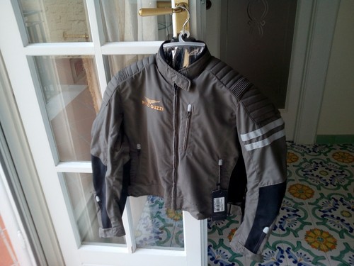 GIUBBOTTO DA MOTO FEMMINILE ORIGINALE MOTO GUZZI COLORE GRIGIO TAGLIA L |  eBay