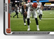 2022 PANINI INSTANT NFL JOE BURROW #66 4 TDS SUPERDOME RETURN BENGALS