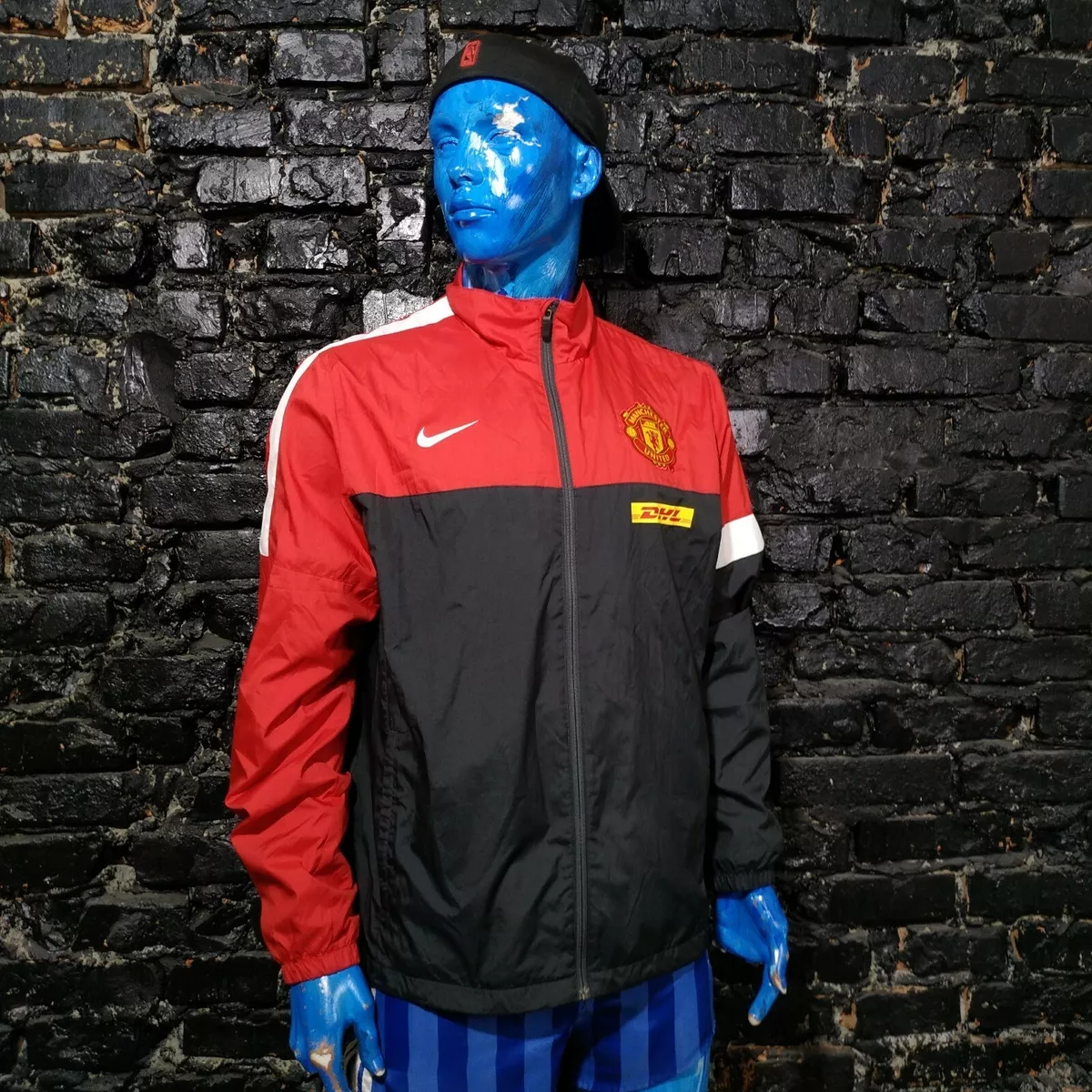 Manchester United Training Jacket With Zipped Nike 477781-066 Polyester Mens XL