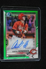 BB - 2021 - Bowman Chrome - Green Refractor - Austin Hendrick - 93/99 - CPA-AH
