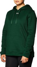 Under Armour Men's Hustle Fleece Hoodie Forest Green 301 /White 4XL 60 5D002