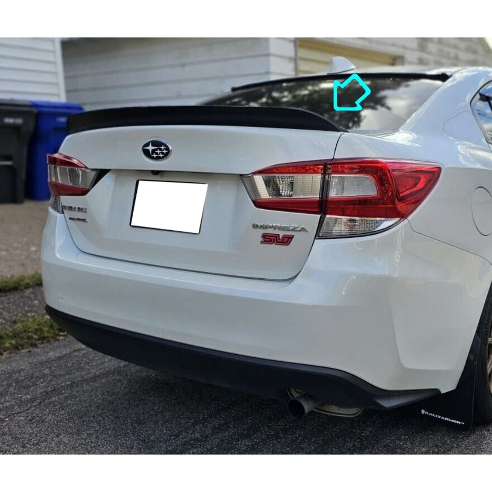 Alerón trasero Duckbill 255Y para Subaru Impreza GK GT 2017~2023 sedán Foto 3 de 4