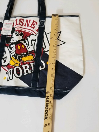 Walt Disney World Mickey Mouse 1971 Canvas Travel Tote Bag New With Tags - Picture 6 of 12