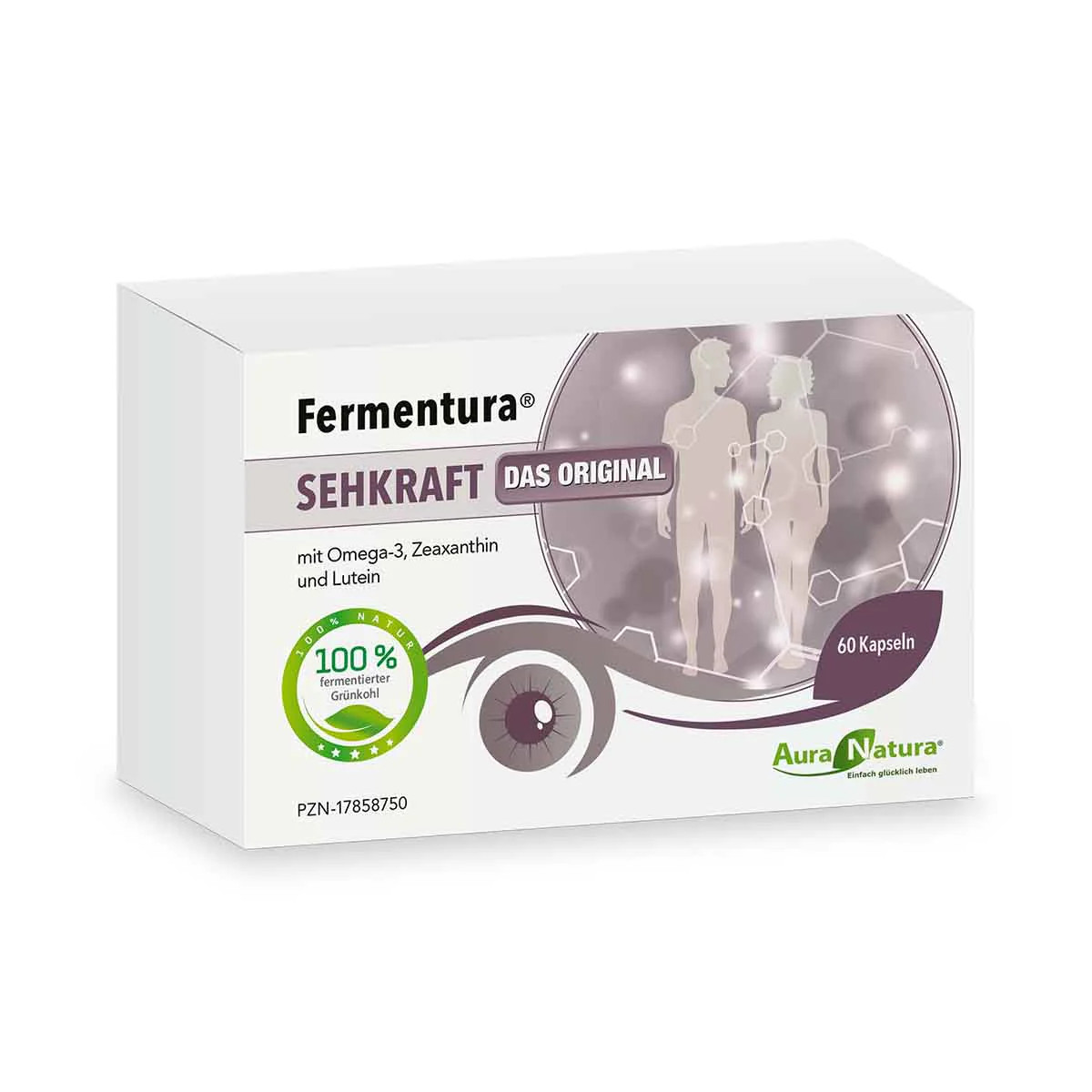 Aura Natura Fermentura Sehkraft Nährstoffe für die Augen - 60 Kapseln