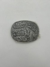 Vintage Hesston National Finals Rodeo Belt Buckle 1992 Commemorative Series New