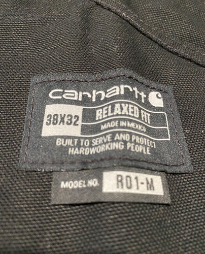 Tuta uomo Carhartt relaxed fit bavaglino anatra nero modello R01 misura 38 x 32 - Foto 4 di 7